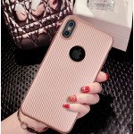 Wholesale iPhone X (Ten) Carbon Fiber Design TPU Case (Rose Gold)